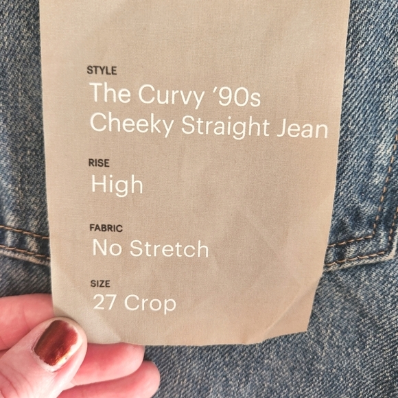 NWT Everlane The Curvy 90s Straight Jean, Size 27 Crop - Picture 11 of 13